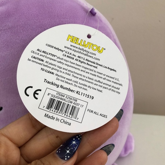 NWT Squishmallows Violet the Octopus 8" -- FIRST ORIGINAL RELEASE from 2020 - Picture 4 of 6